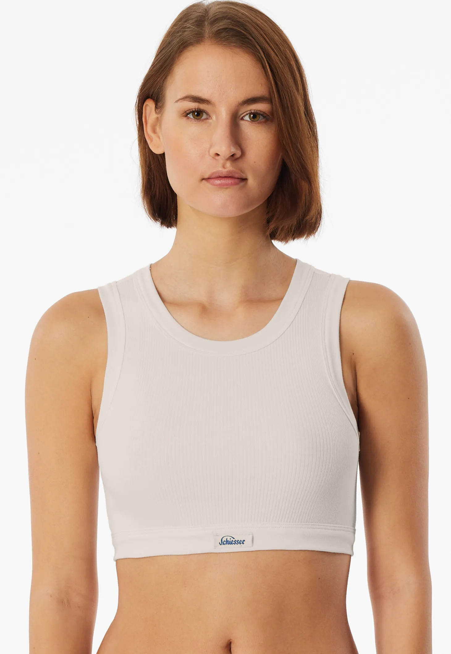 Bustier Feinripp off-white - Revival Paula