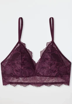 Bustier herausnehmbare Pads pflaume - Modal & Lace