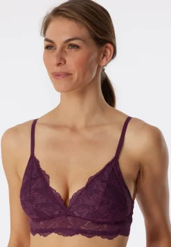 Bustier herausnehmbare Pads pflaume - Modal & Lace