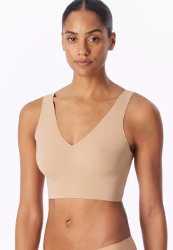 Bustier Microfaser herausnehmbare Pads maple - Invisible Soft