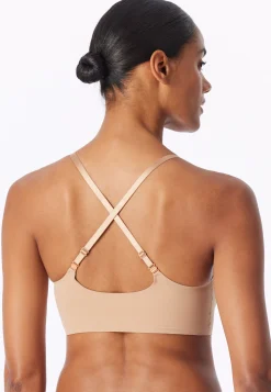 Bustier Microfaser herausnehmbare Pads maple - Invisible Soft