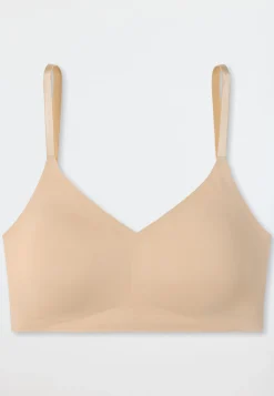 Bustier Microfaser herausnehmbare Pads sand - Invisible Soft