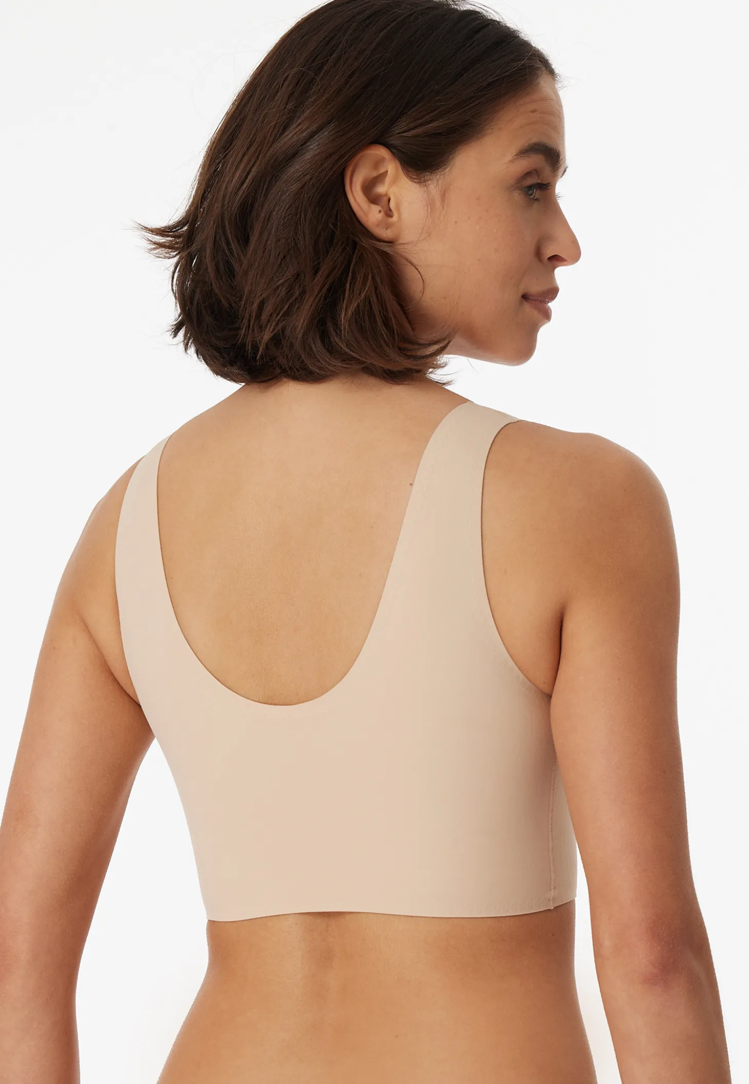 Bustier Microfaser herausnehmbare Pads sand - Invisible Soft