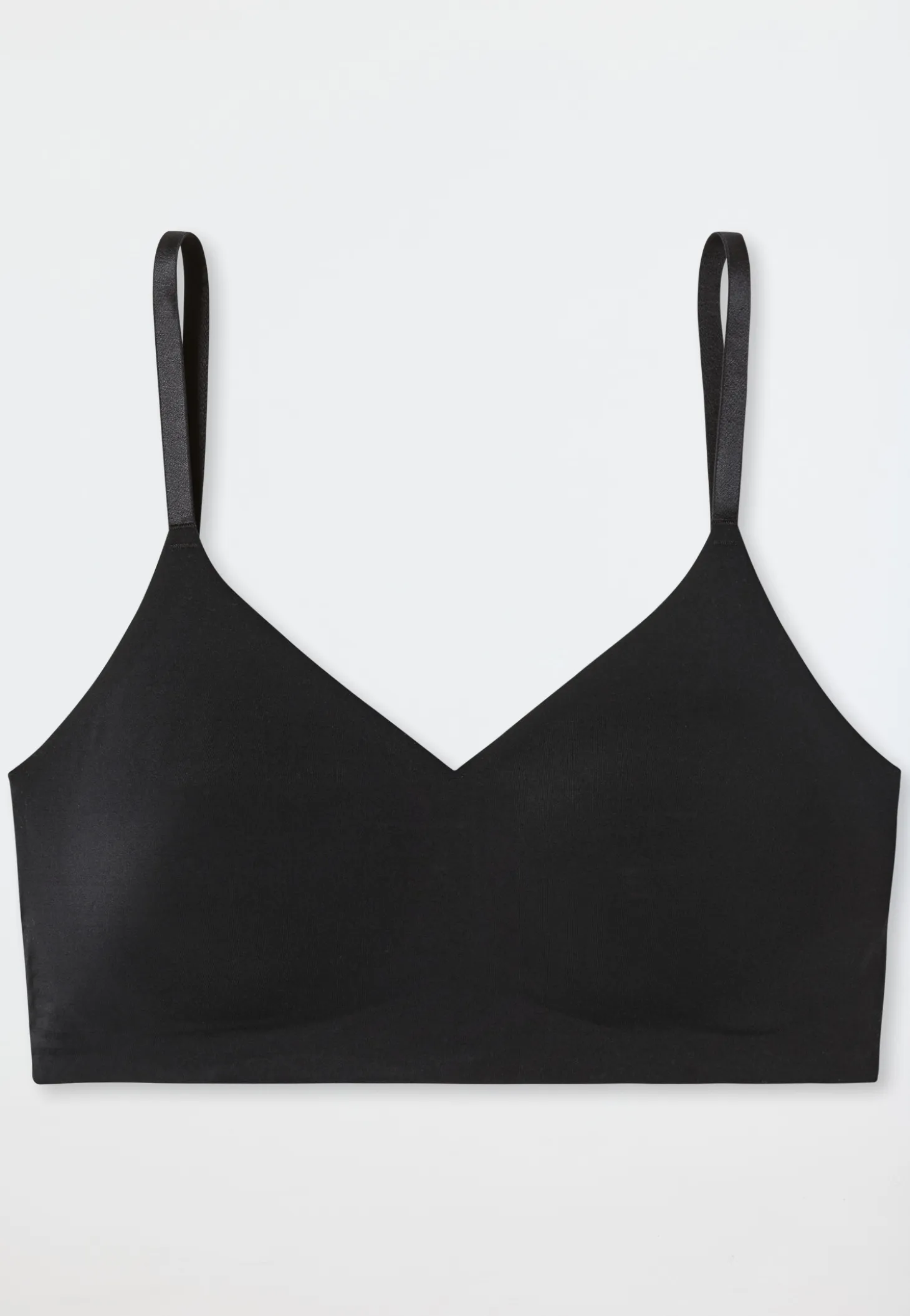 Bustier Microfaser herausnehmbare Pads schwarz - Invisible Soft