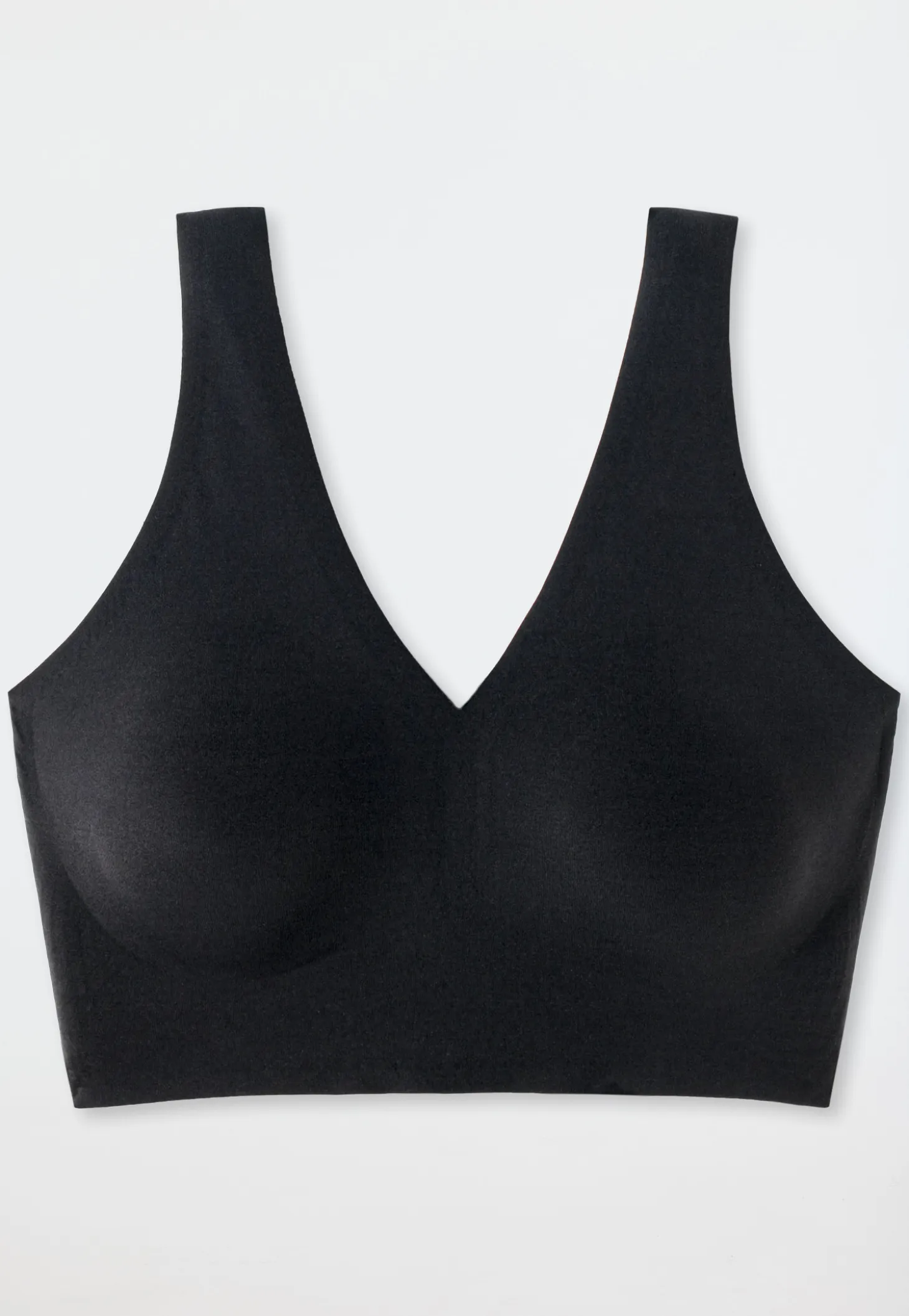 Bustier Microfaser herausnehmbare Pads schwarz - Invisible Soft