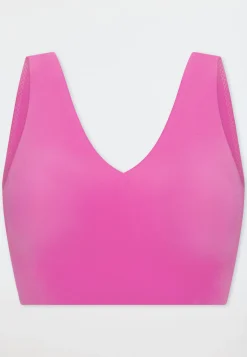 Bustier Mikrofaser herausnehmbare Pads fuchsia - Invisible Soft