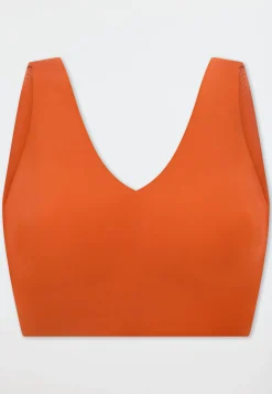 Bustier Mikrofaser herausnehmbare Pads terracotta - Invisible Soft