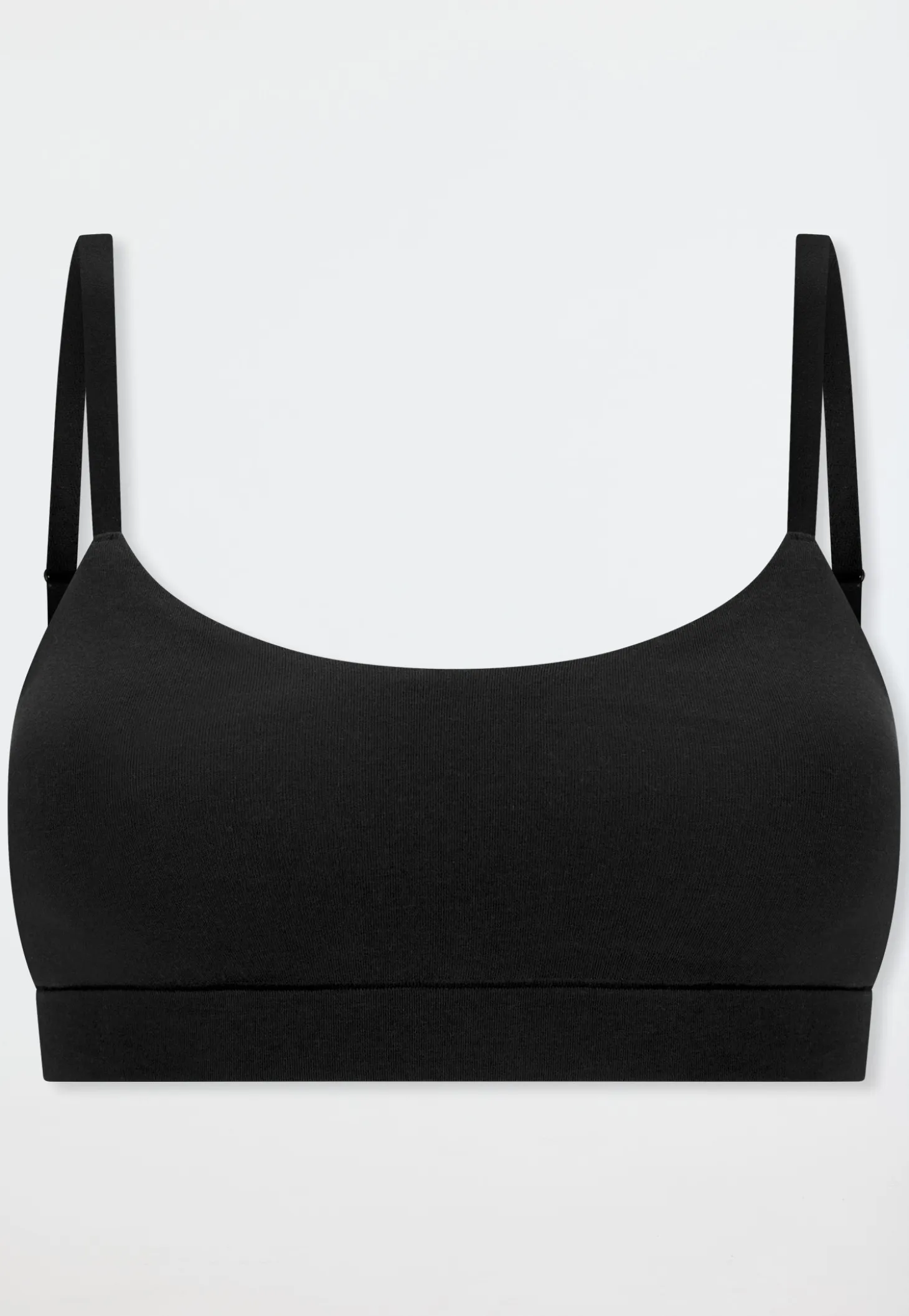 Bustier mit herausnehmbaren Pads schwarz - Unique Cotton