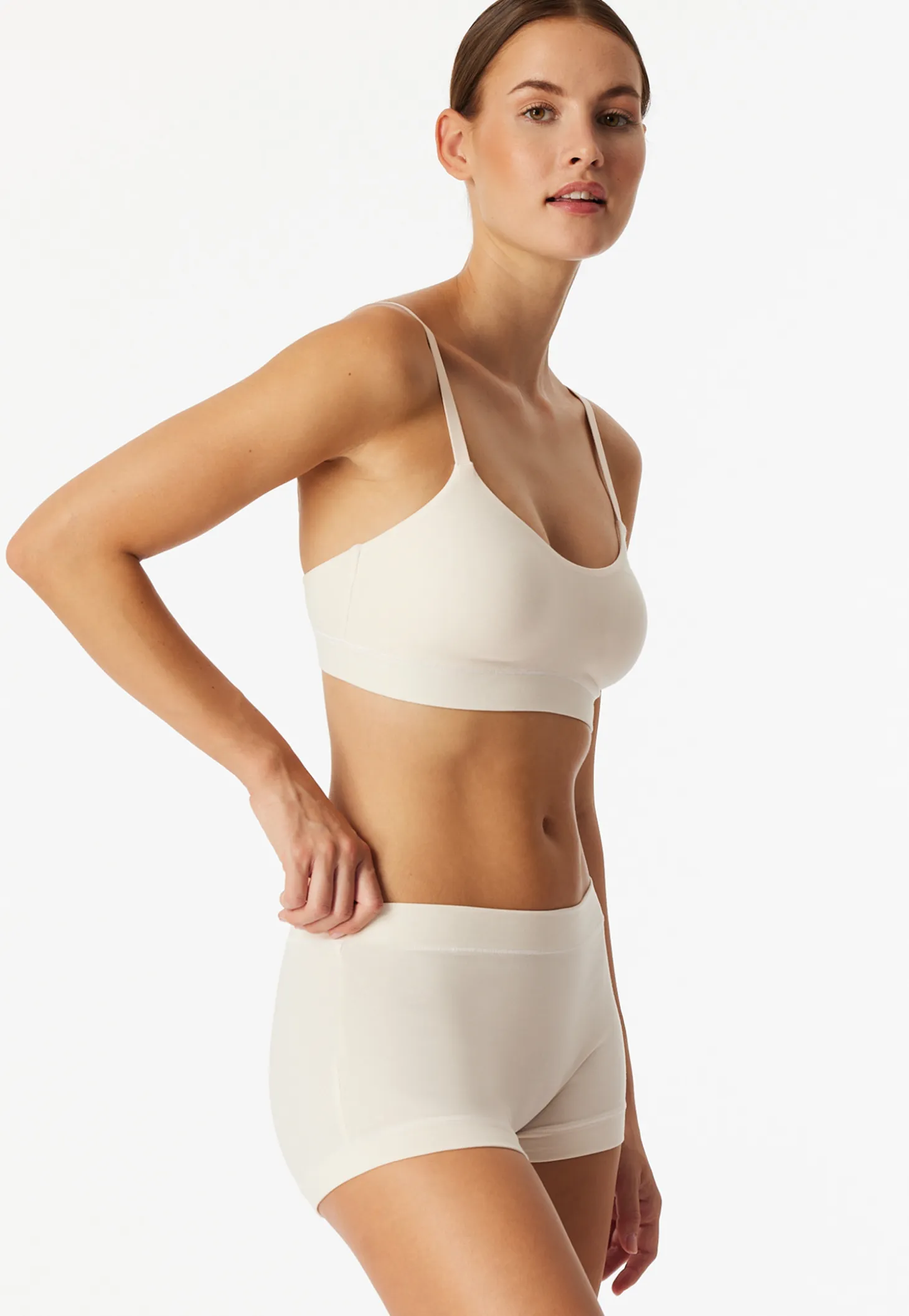 Bustier mit herausnehmbaren Pads off-white - Unique Cotton