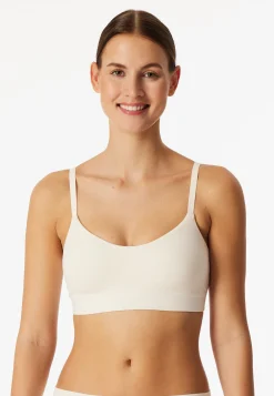 Bustier mit herausnehmbaren Pads off-white - Unique Cotton