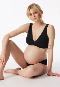 Bustier Schwangerschaftswäsche schwarz - Unique Maternity