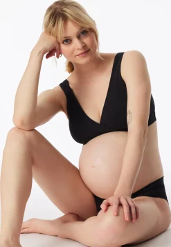 Bustier Schwangerschaftswäsche schwarz - Unique Maternity