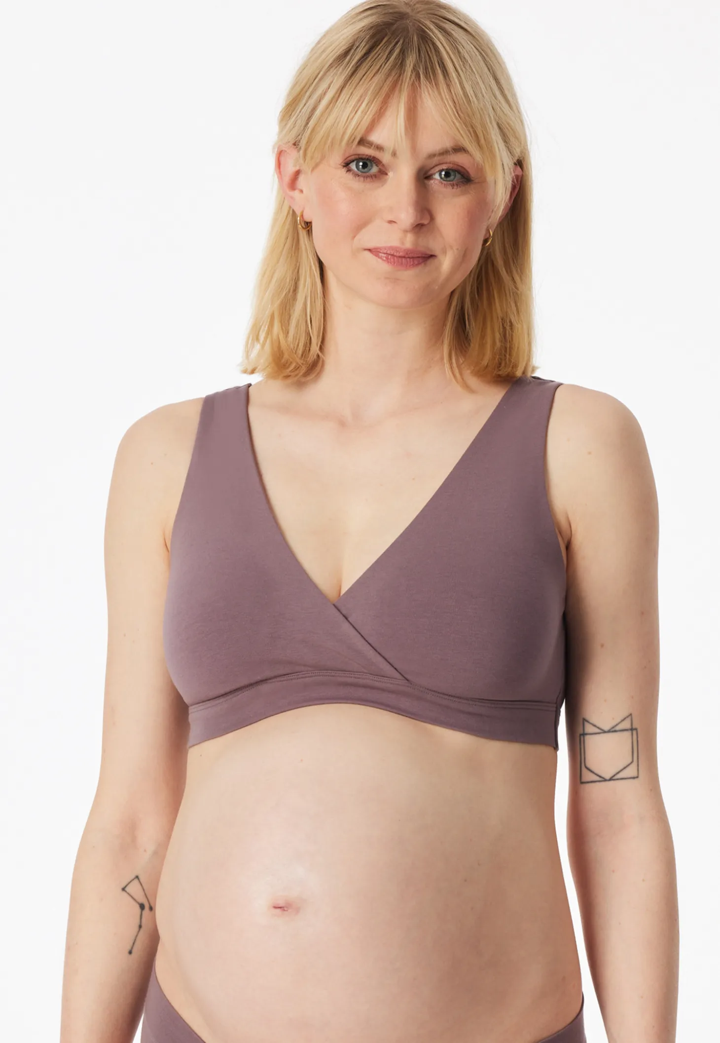 Bustier Schwangerschaftswäsche mauve - Unique Maternity