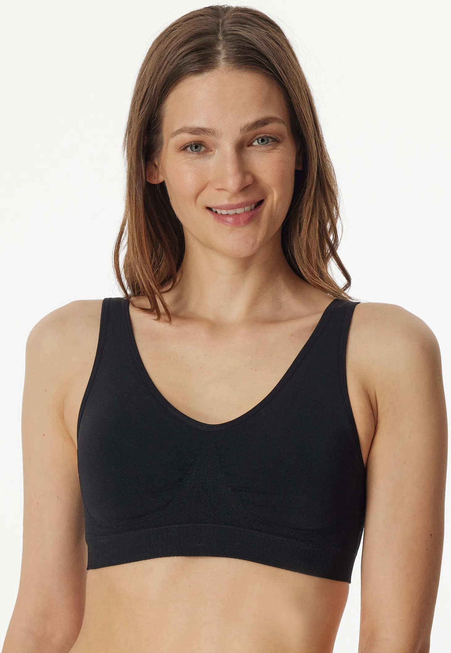 Bustier seamless herausnehmbare Pads schwarz- Classic Seamless