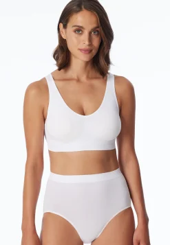 Bustier seamless herausnehmbare Pads weiß - Classic Seamless