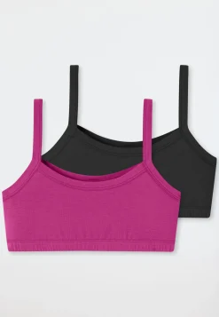Bustiers 2er-Pack pink/schwarz - Fresh Vibe