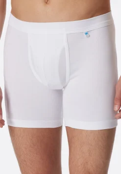 Cyclist Shorts Eingriff weiß - Long Life Cotton