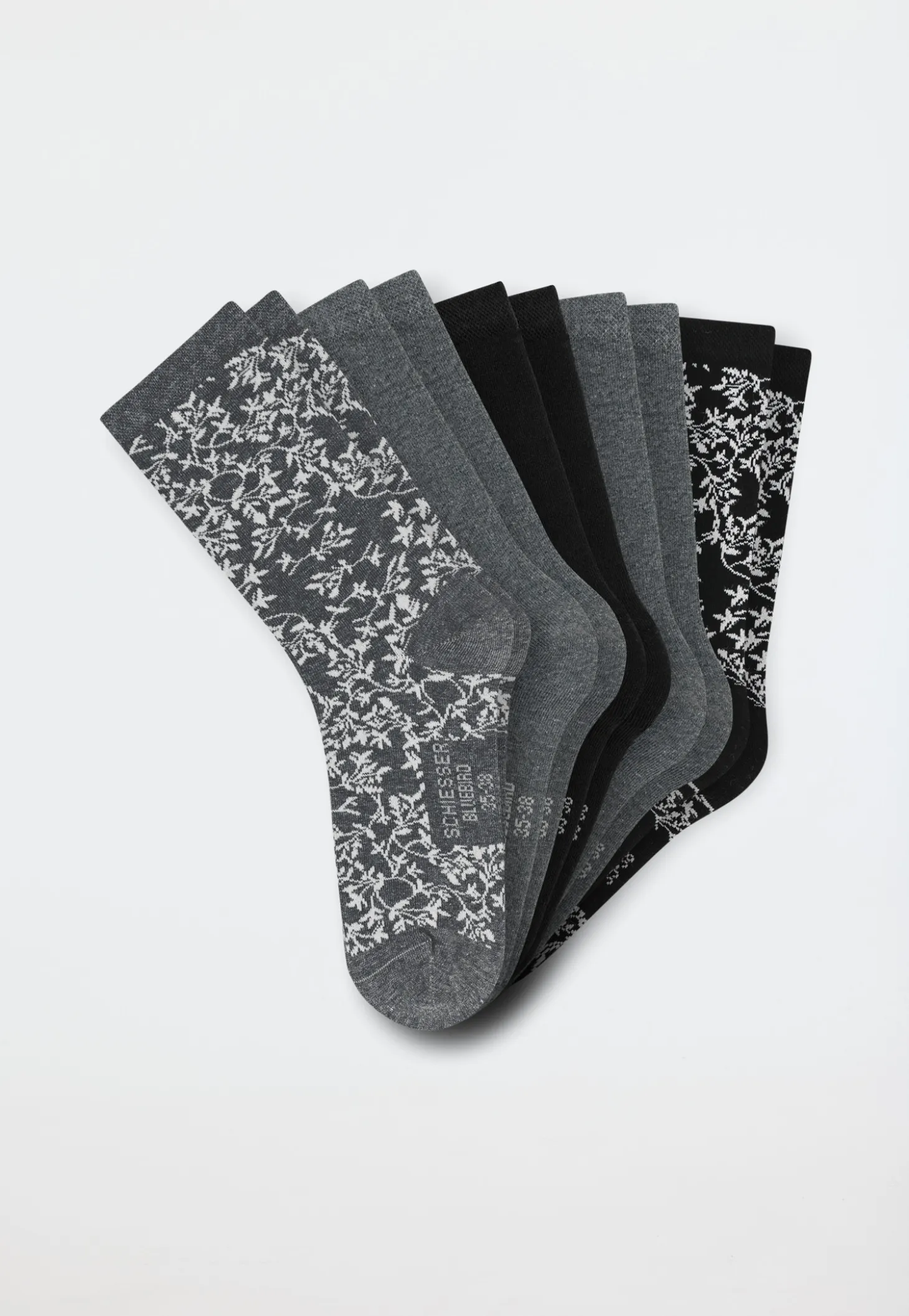 Damensocken 5er-Pack mehrfarbig - Bluebird