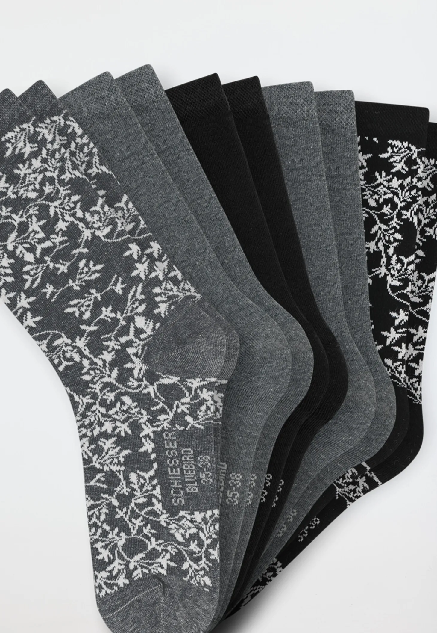Damensocken 5er-Pack mehrfarbig - Bluebird