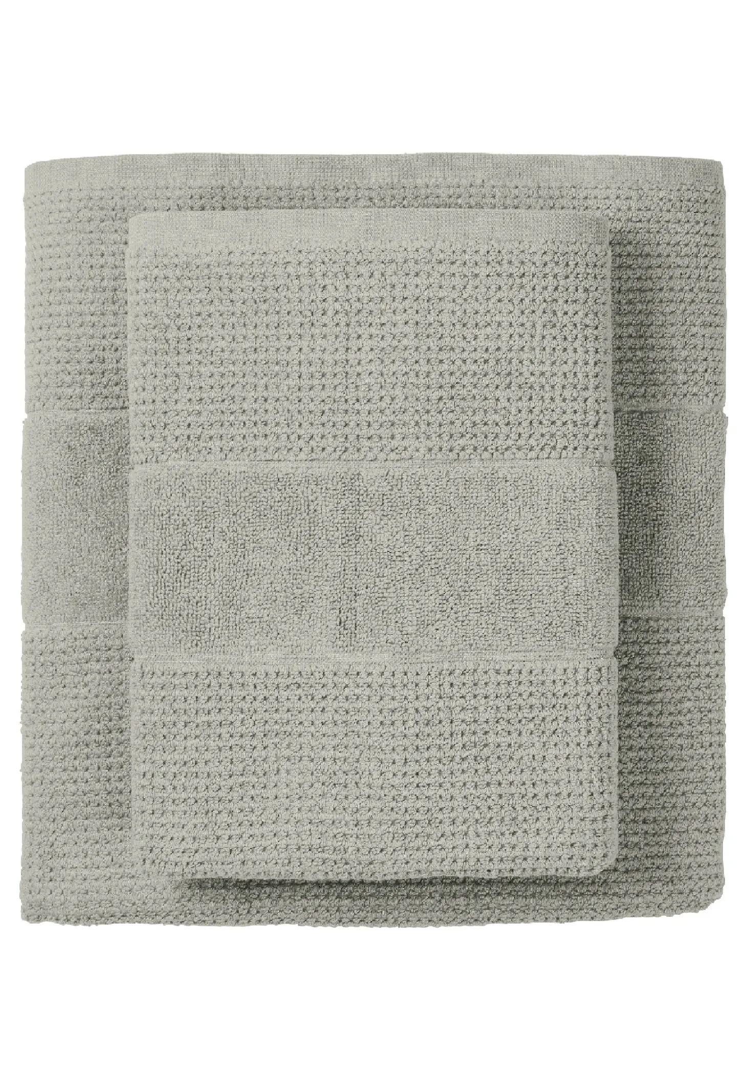 Duschtuch 2er-Pack 70x140 cm hellgrau - SCHIESSER Home