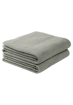 Duschtuch 2er-Pack 70x140 cm hellgrau - SCHIESSER Home