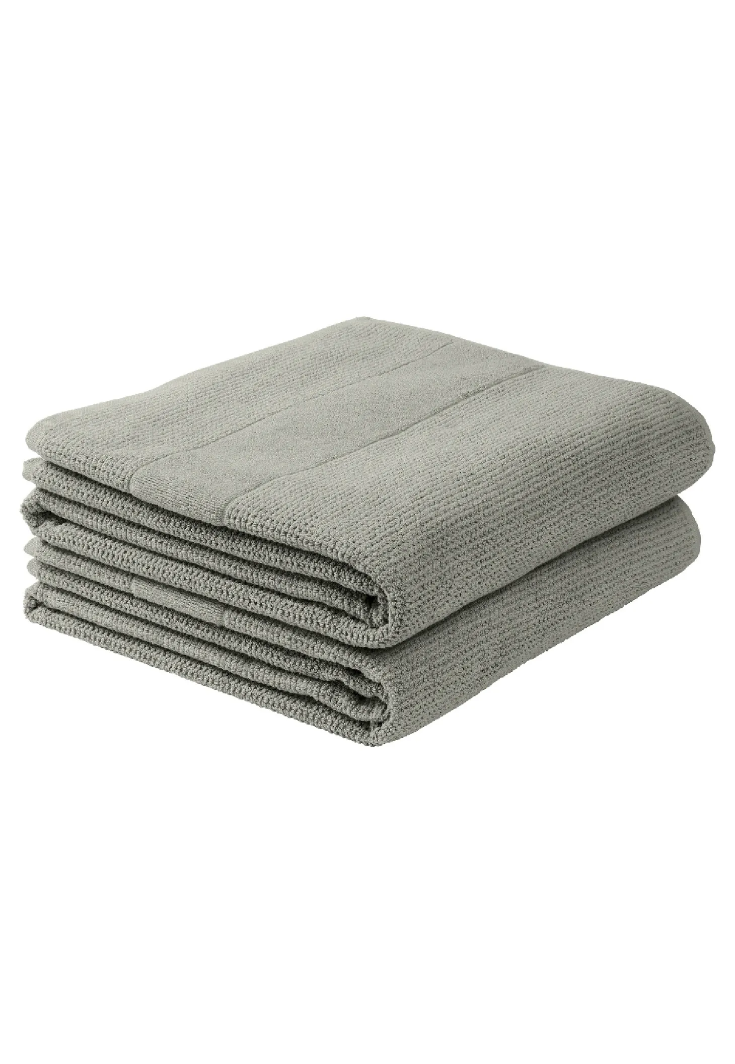 Duschtuch 2er-Pack 70x140 cm hellgrau - SCHIESSER Home