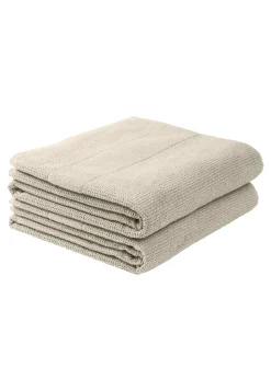 Duschtuch 2er-Pack 70x140 cm taupe - SCHIESSER Home