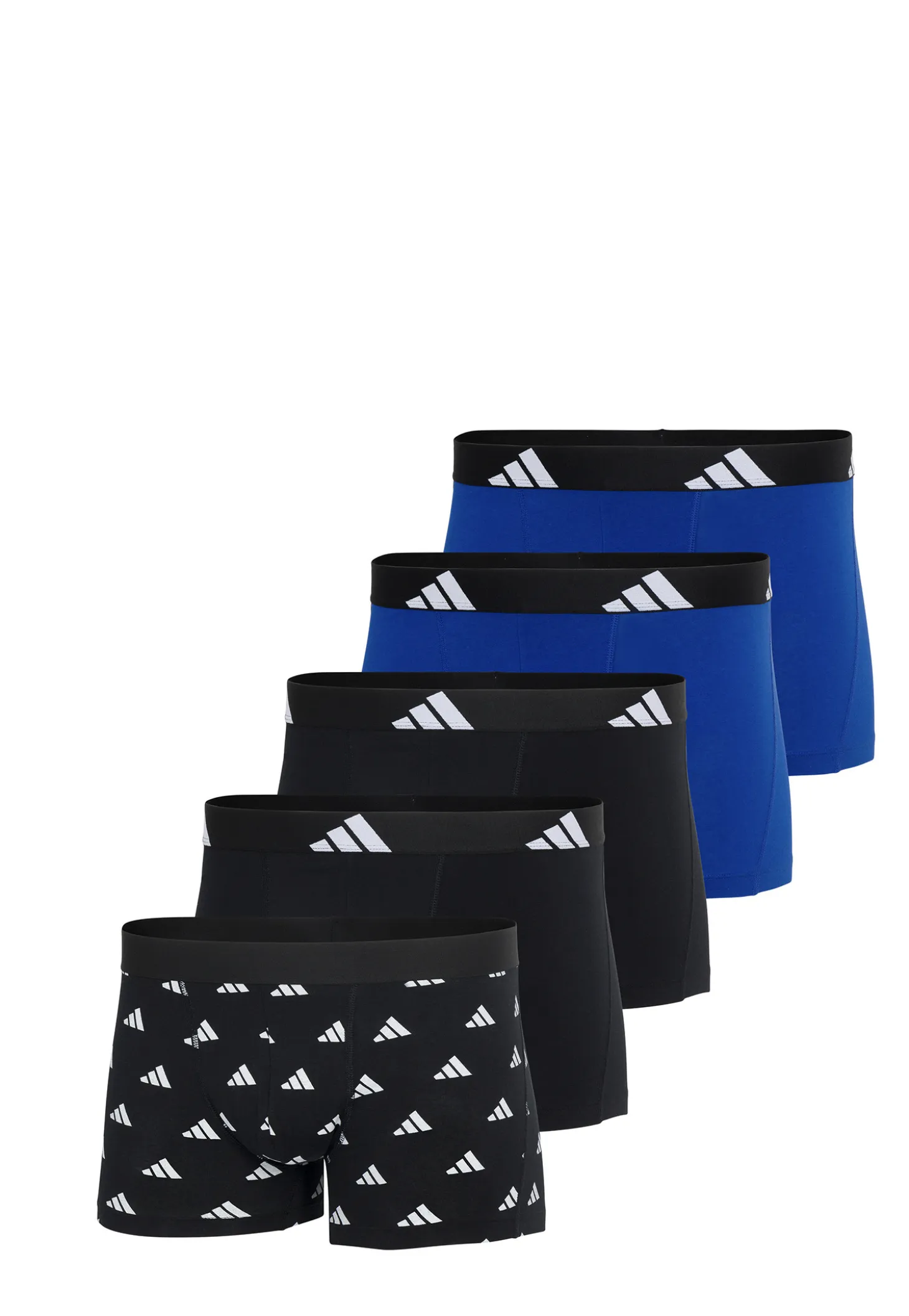 Enge Boxershorts 5er-Pack Schwarz/Blau - ADIDAS