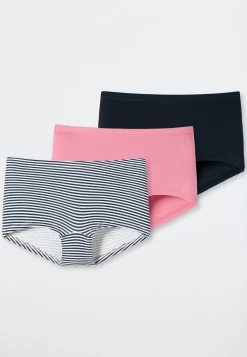3er-Pack Mädchenshorts in Rosa, Blau und Dunkelblau
