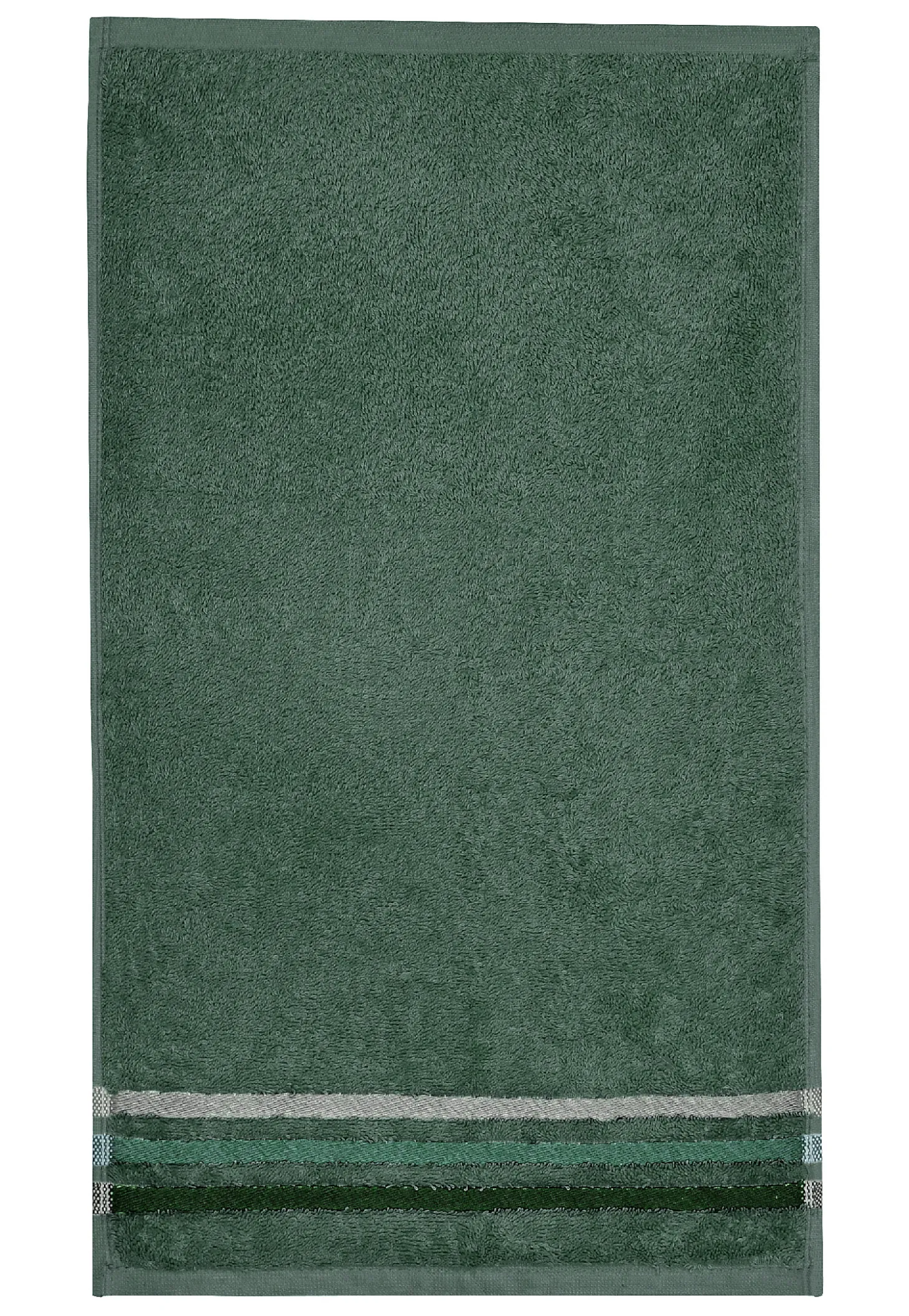 Gästetuch Skyline Color 30x50 dunkelgrün - SCHIESSER Home