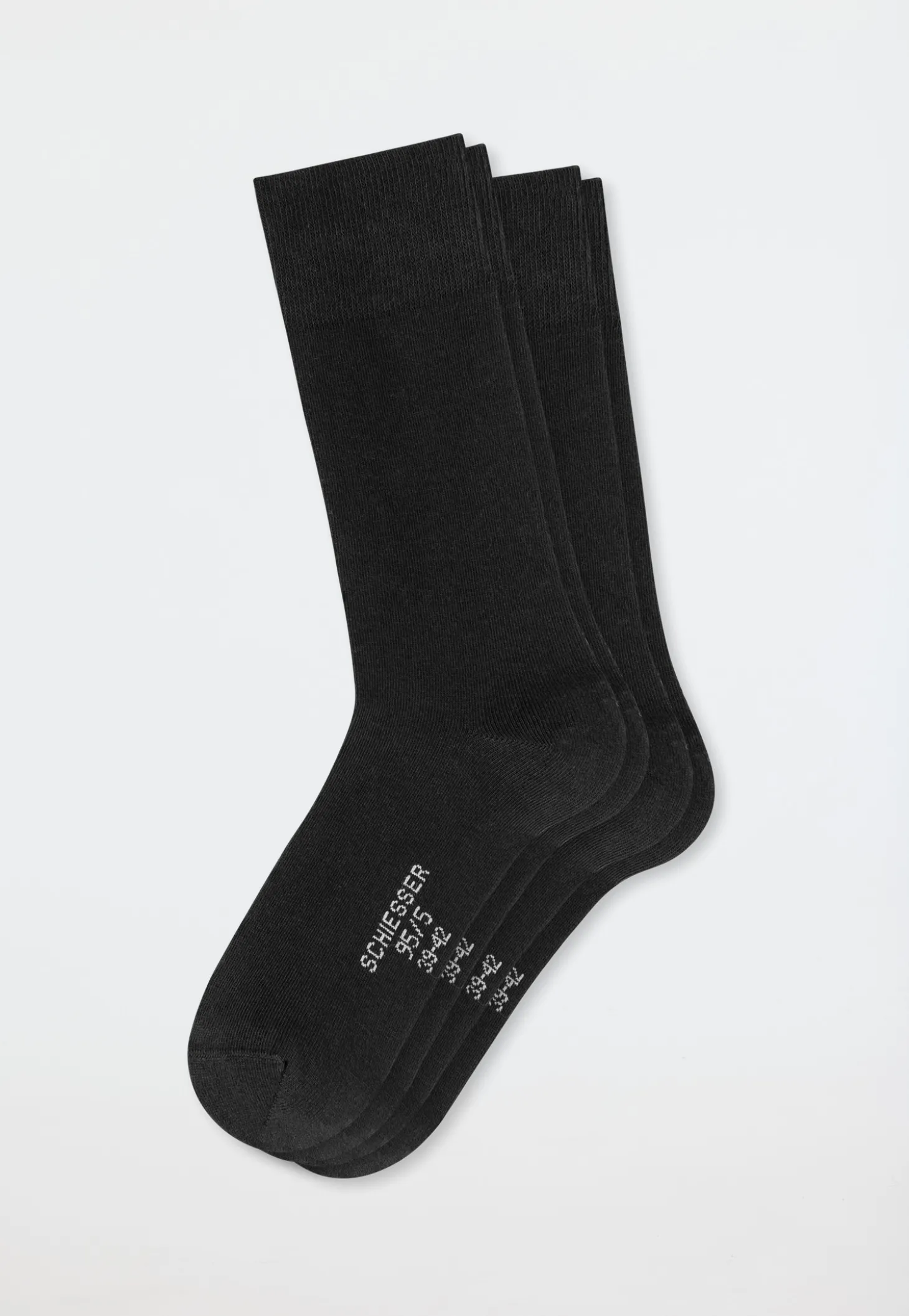 Herrensocken 2er-Pack schwarz - 95/5