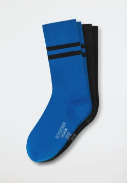 Herrensocken 2er-Pack schwarz/ blau - Fashion