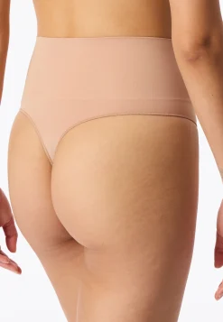 High Waist Cheeky String seamless Jersey maple - Seamless Contouring