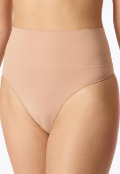 High Waist Cheeky String seamless Jersey maple - Seamless Contouring