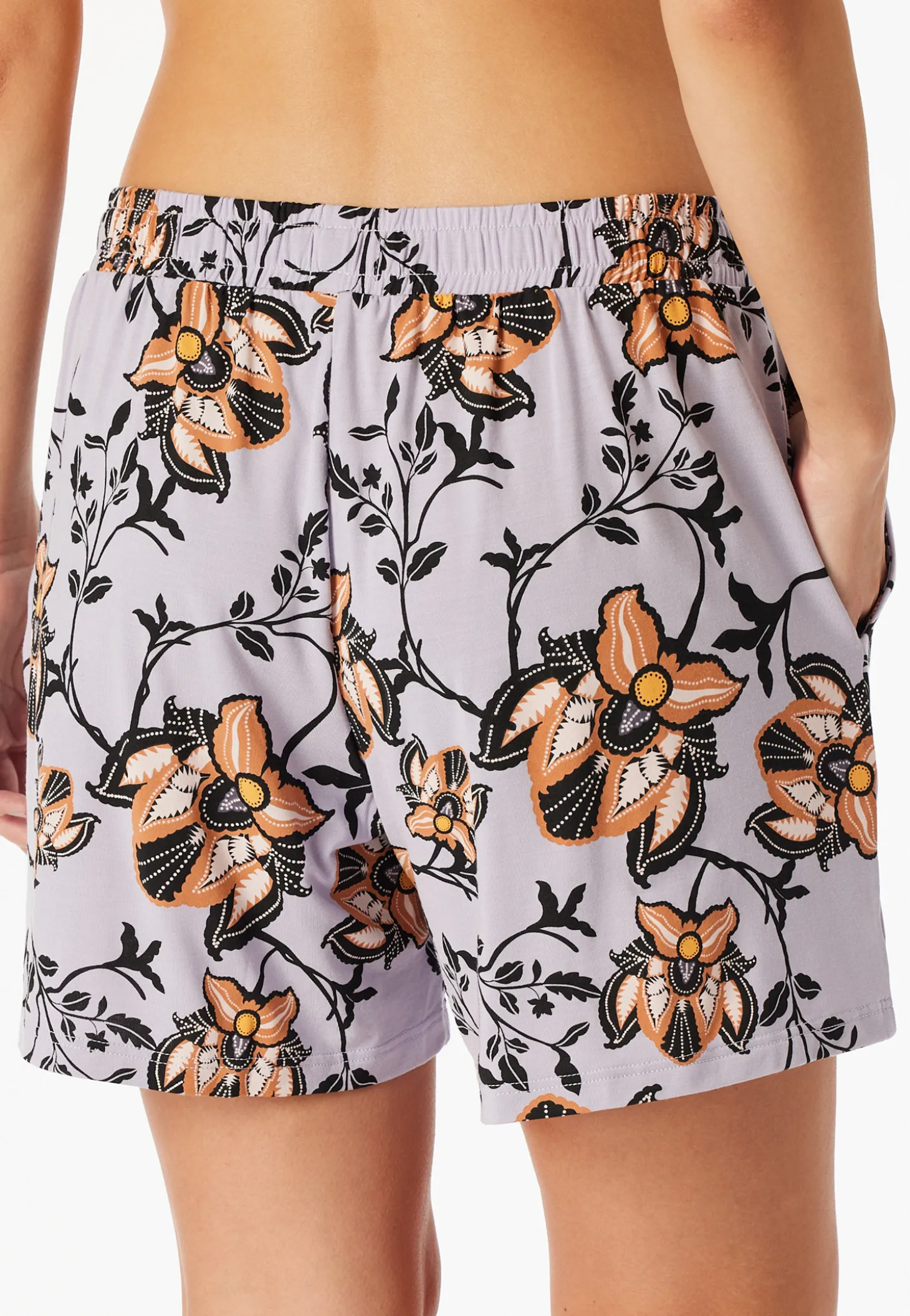 Hose kurz Blumen multicolor - Mix+Relax