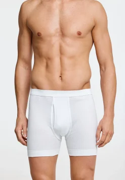 Hose kurz Doppelripp mit Eingriff weiß - Essentials