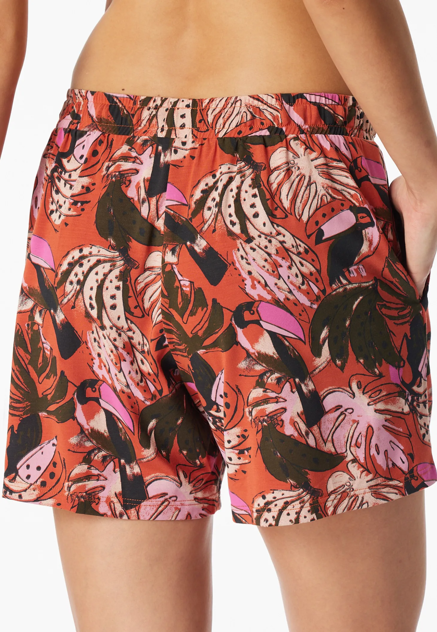 Hose kurz Dschungel terracotta - Mix+Relax