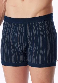 Hose kurz Feinripp 2er-Pack mit Eingriff dunkelblau gestreift - Original Classics