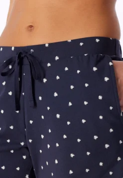 Hose kurz Punkte dunkelblau - Mix+Relax