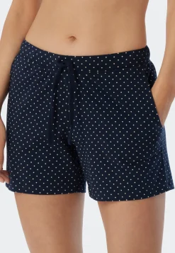 Hose kurz Punkte dunkelblau - Mix+Relax