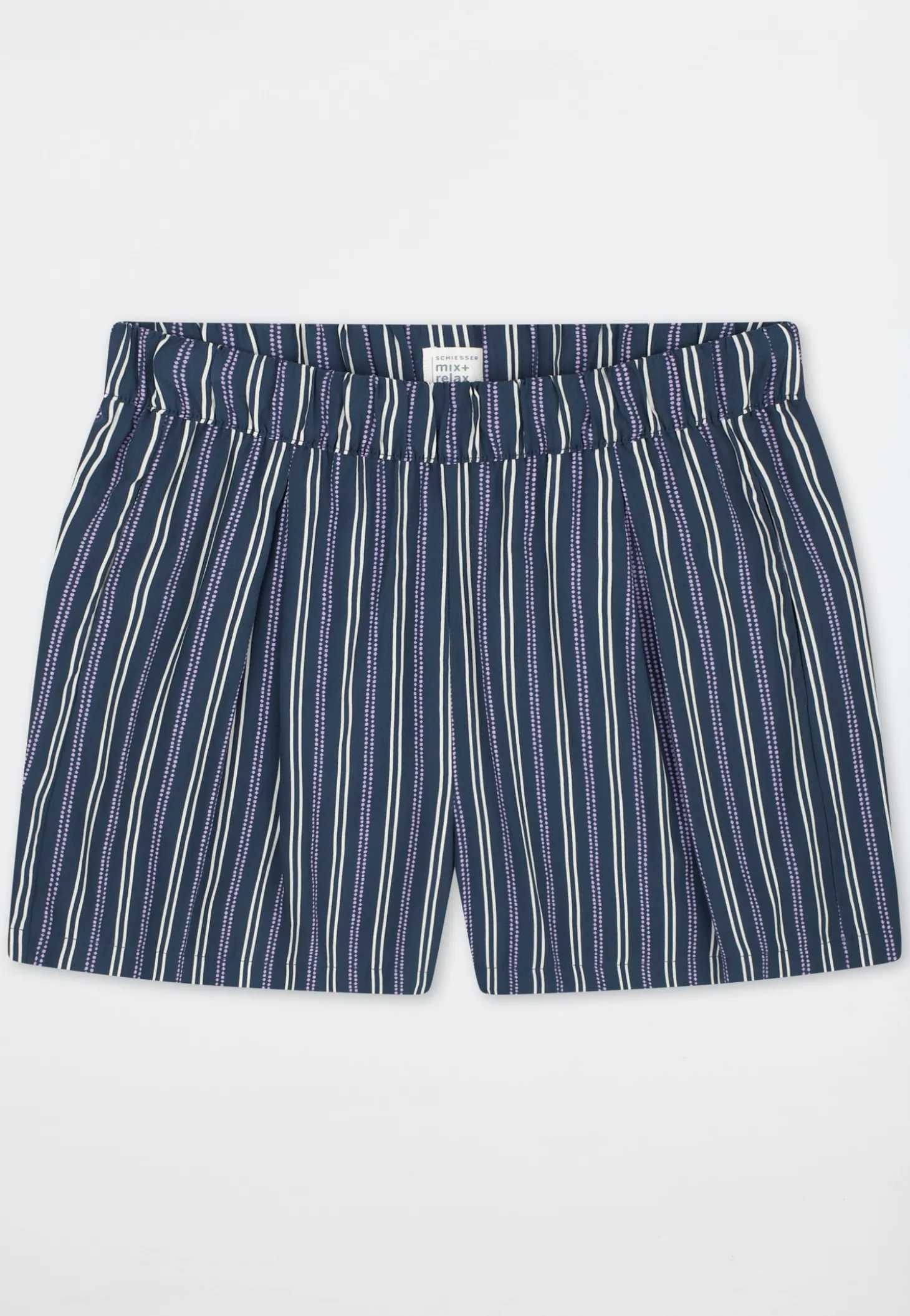 Hose kurz Viskose-Webware Streifen multicolor Mix+Relax