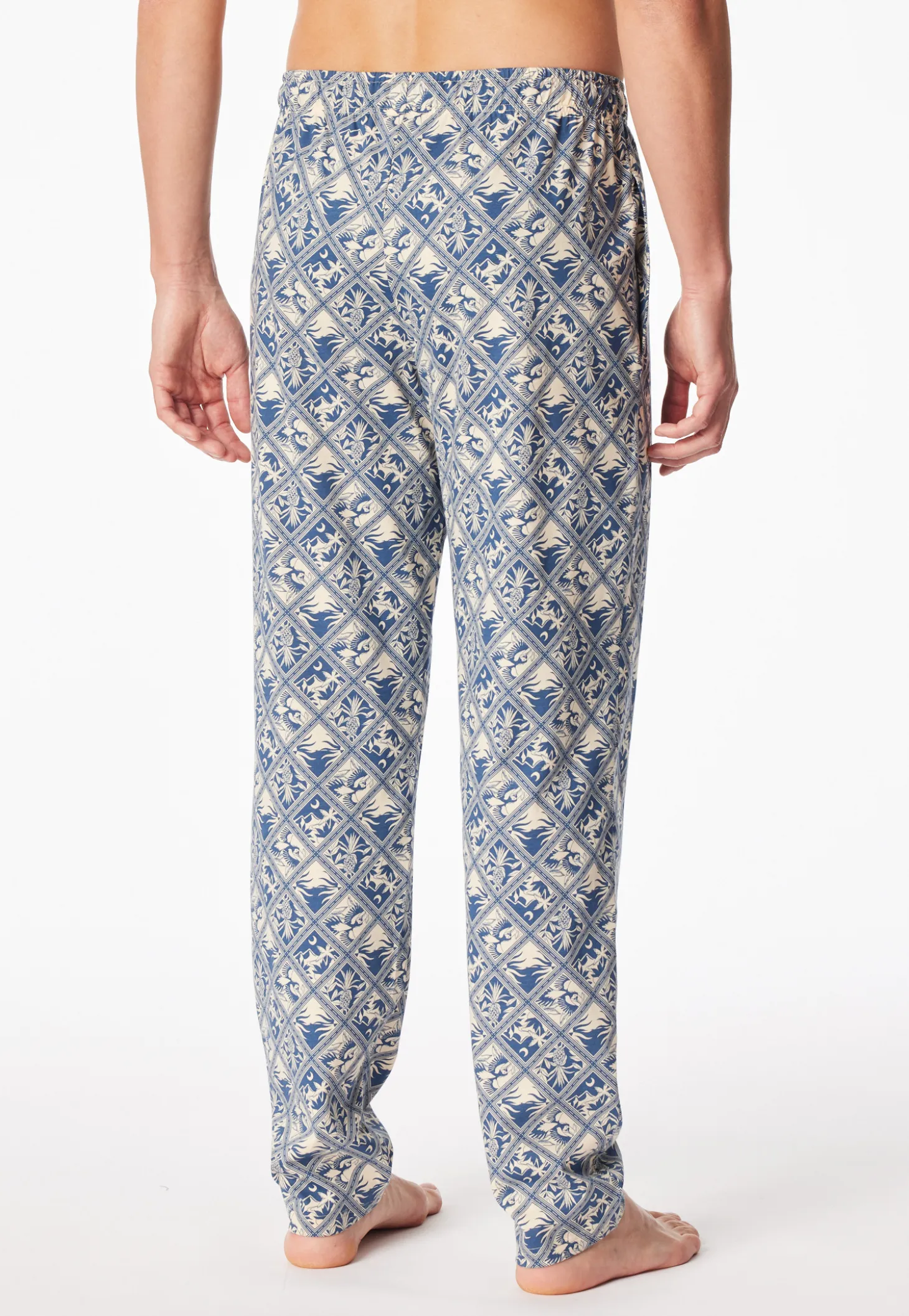 Hose lang beige bedruckt - Mix+Relax