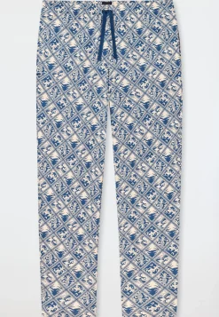 Hose lang beige bedruckt - Mix+Relax