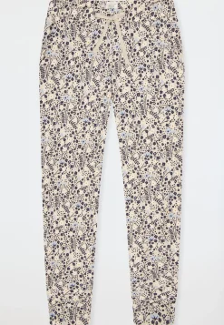 Hose lang Bündchen Blumen multicolor - Mix+Relax