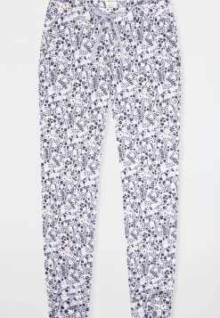 Hose lang Bündchen Blumen multicolor - Mix+Relax