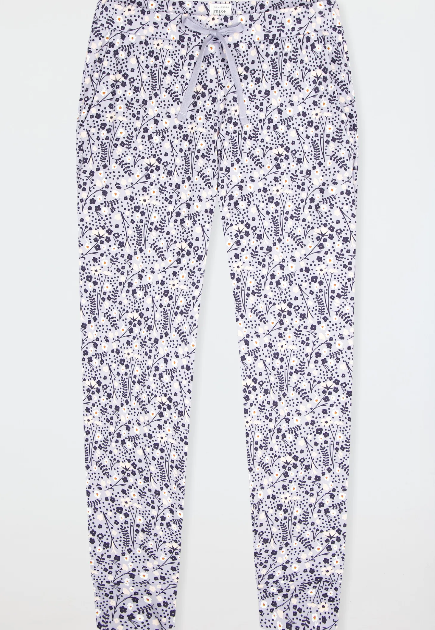 Hose lang Bündchen Blumen multicolor - Mix+Relax