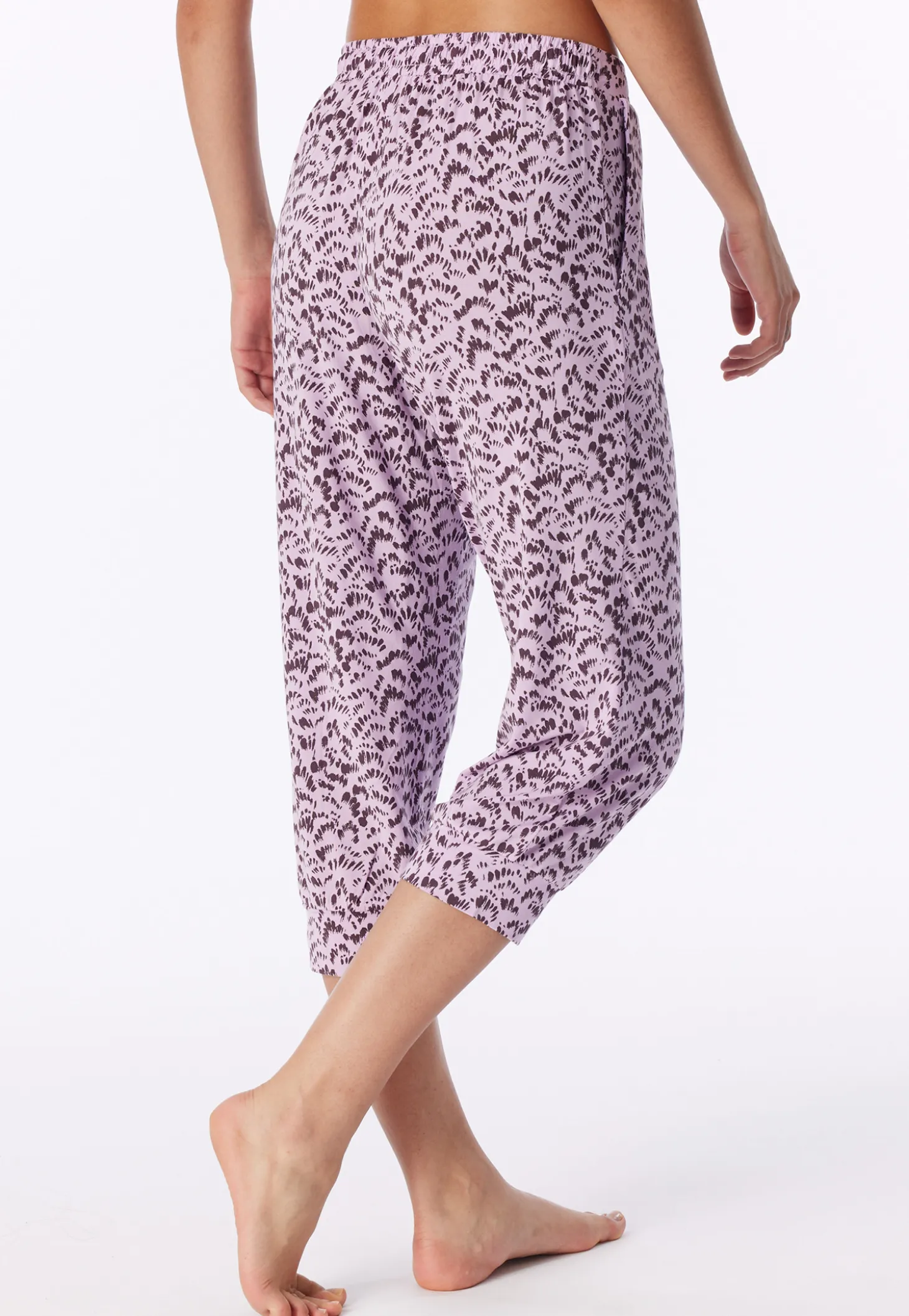 Hose 3/4 lang Bündchen Federn multicolor - Mix+Relax