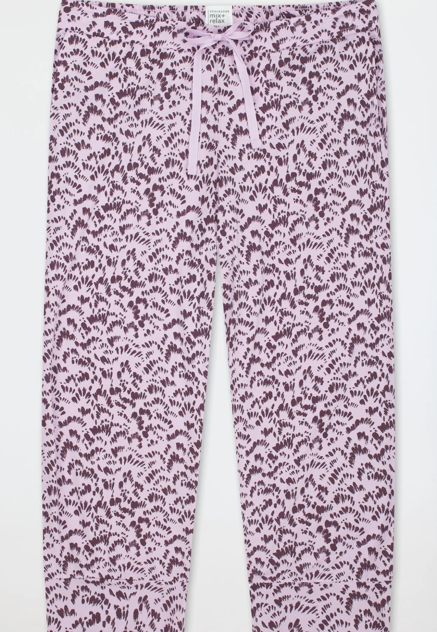 Hose 3/4 lang Bündchen Federn multicolor - Mix+Relax