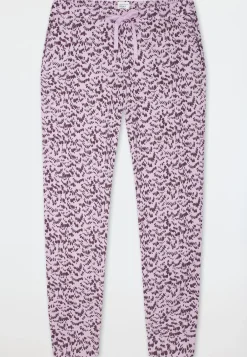 Hose lang Bündchen Federn multicolor - Mix+Relax