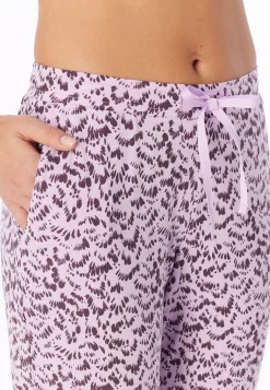 Hose lang Bündchen Federn multicolor - Mix+Relax